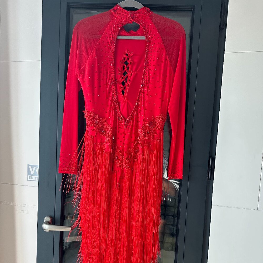 Red Latin Ballroom Dress